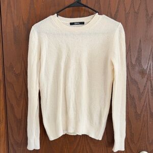 Quince Ivory Crew cashmere Neck Sweater